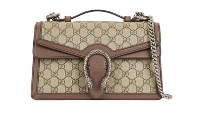 Dionysus Top Handle Bag, &pound;1,400, Handbags, Brown, Coated Canvas/Leather, Front view